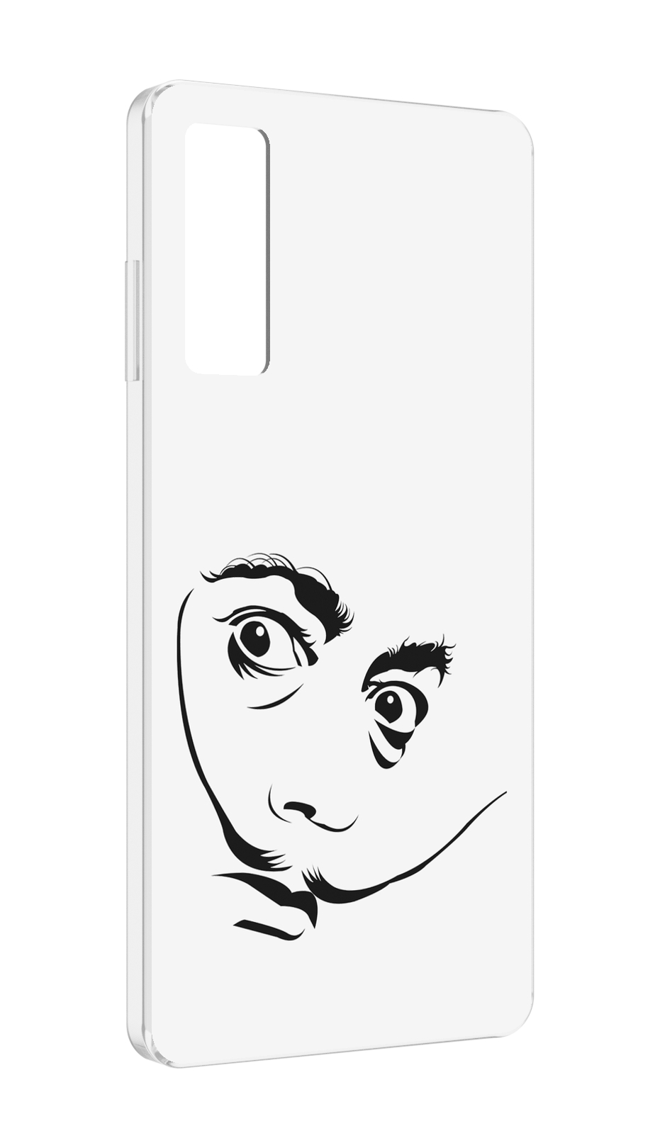 

Чехол MyPads мужчина с длинными усами для TCL 20 5G, Прозрачный, Tocco