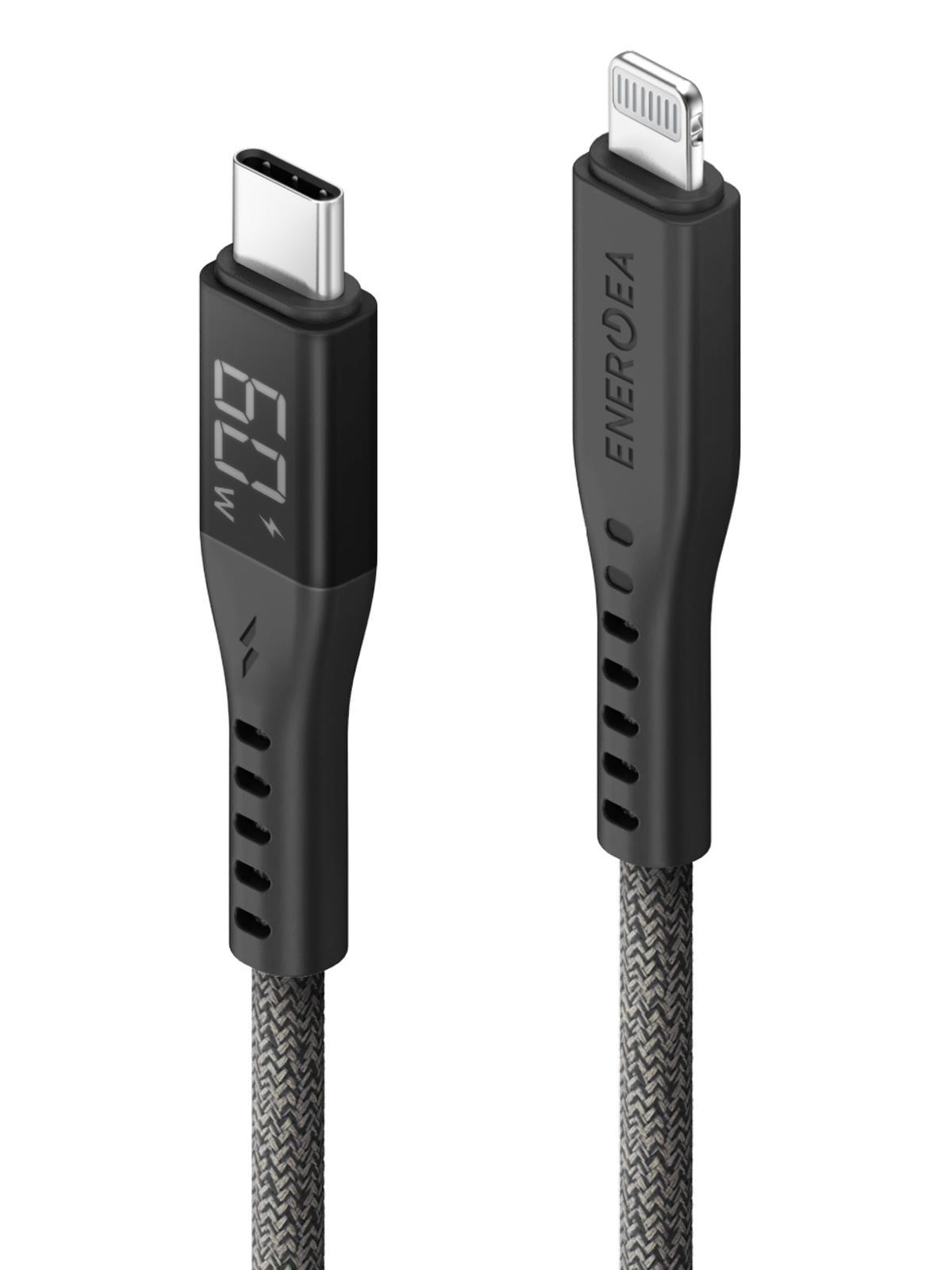 Кабель EnergEA USB-C to Lightning Magnetic C94 1.5m Black
