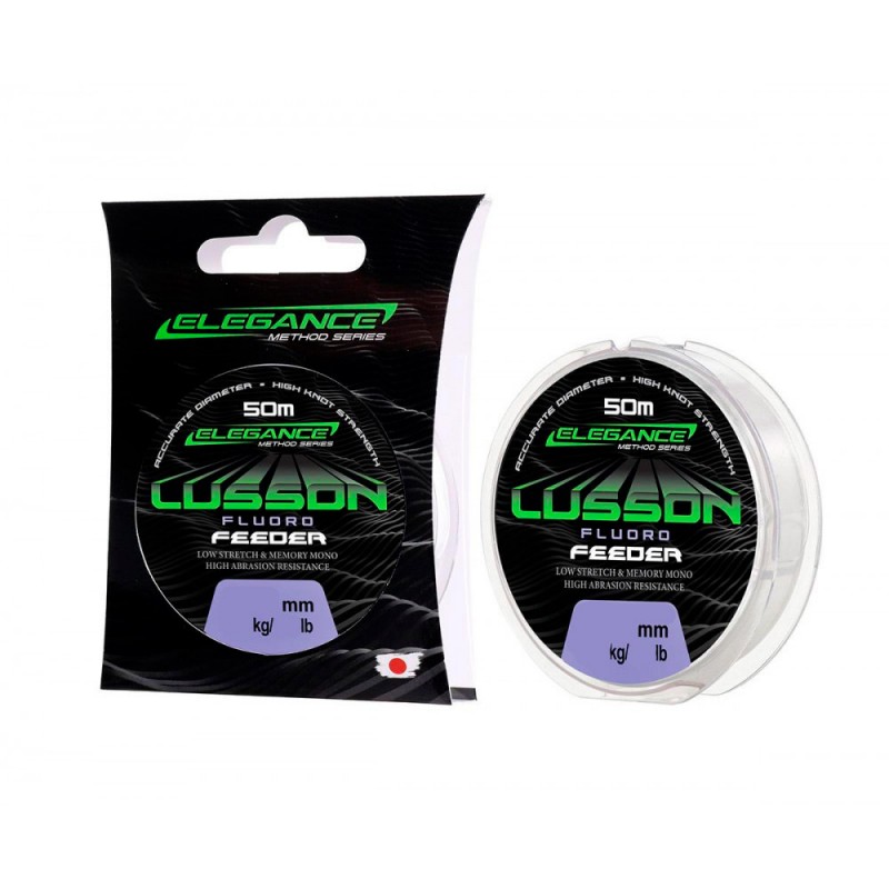 

Леска Elegance Method флюорокарбон Lusson Fluorocarbon 50м 0,27мм 7,28кг, Прозрачный, FXEM