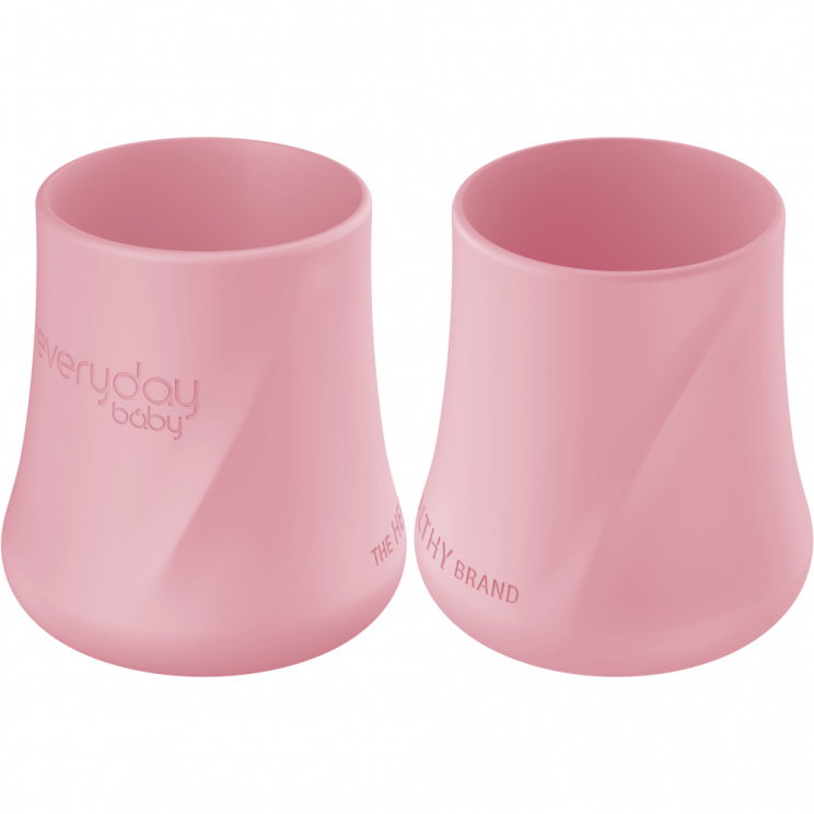 Детская силиконовая чашка Everyday Baby 2 шт. розовый 10530