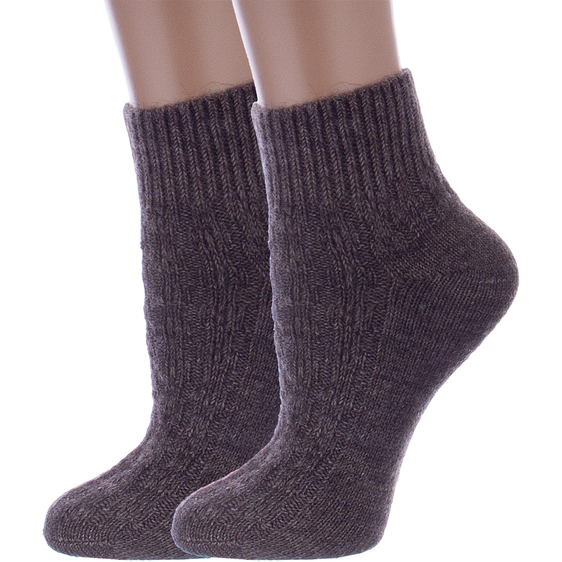 Комплект носков женских Rusocks 2-Ж-23801 бежевых 23, 2 пары