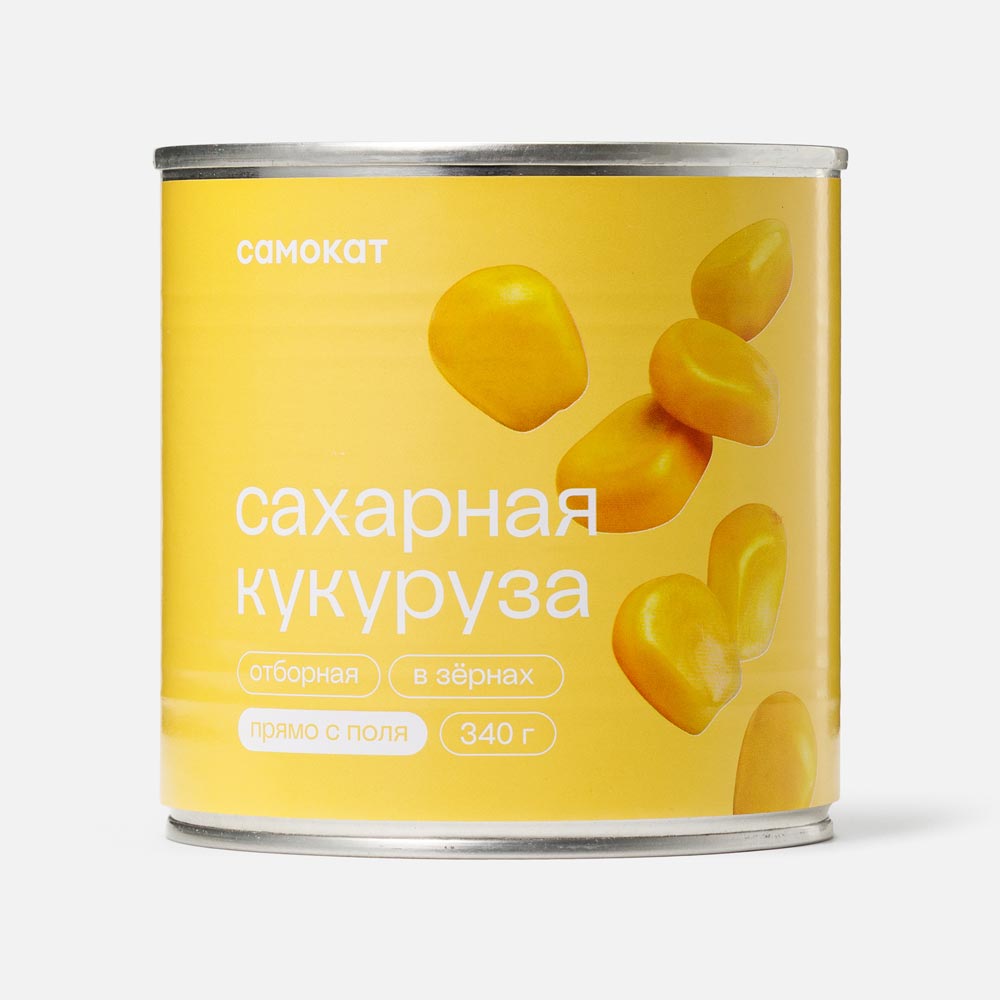 Отборная сахарная кукуруза Самокат в зёрнах 340 г 119₽