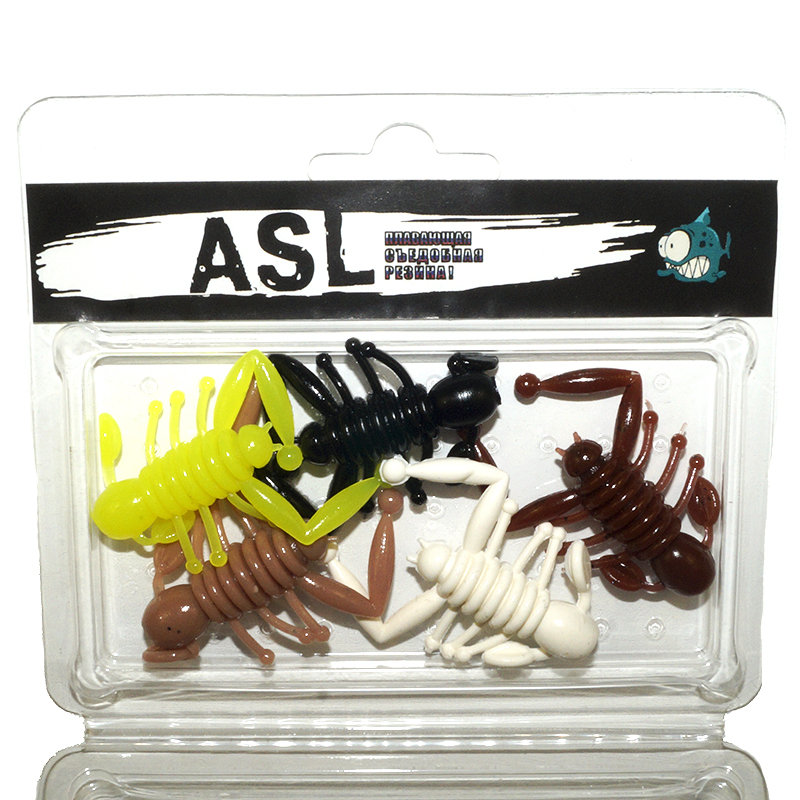 

Силиконовая приманка ASL Хоптер цв. mix L-5см 5шт/уп, Хоптер