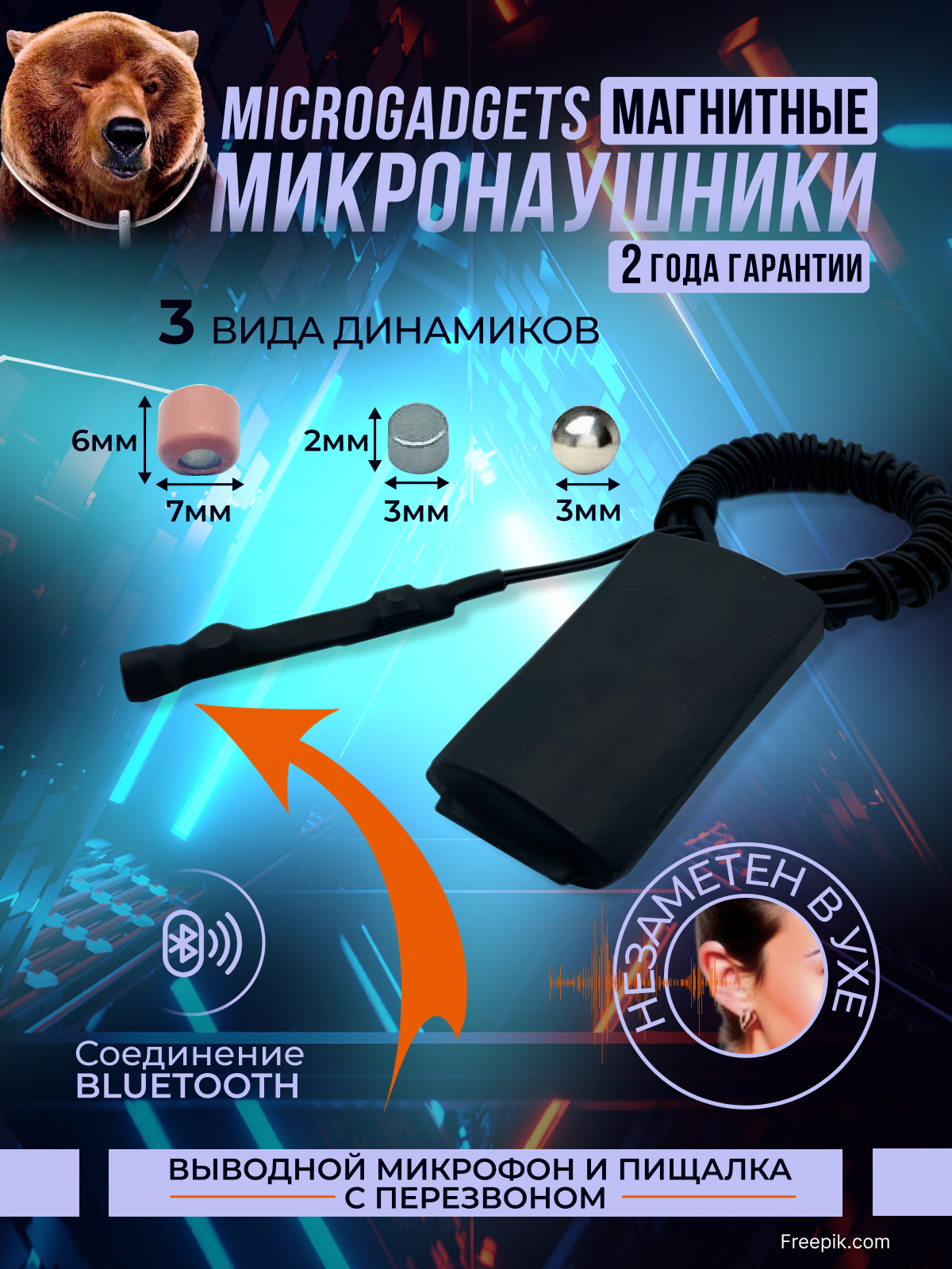 Микронаушники Заказать Microgadgets Вайлдберриз