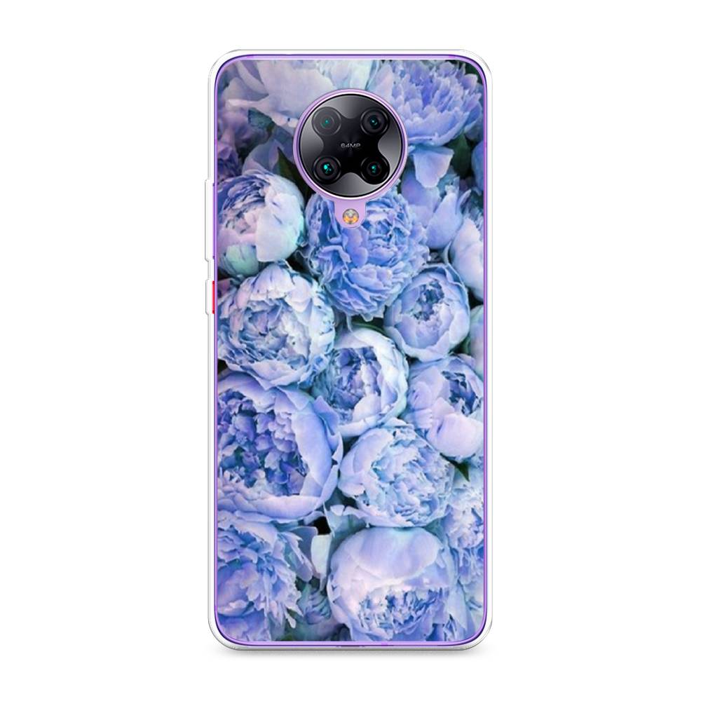 

Чехол Awog на Xiaomi Redmi K30 Pro "Пионы голубые", Разноцветный, 38850-8
