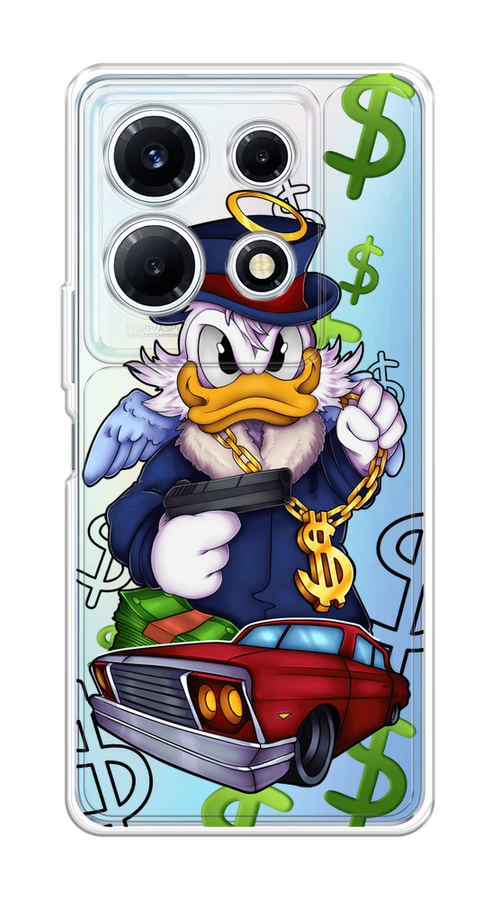 

Чехол на Infinix Note 30 VIP "Scrooge McDuck with a Gold Chain", Красный;синий;белый, 3104750-6