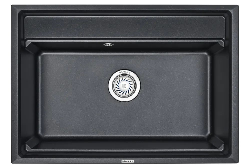 

Мойка кухонная Granula KS-7301 шварц, Черный, Kitchen Space KS-7301