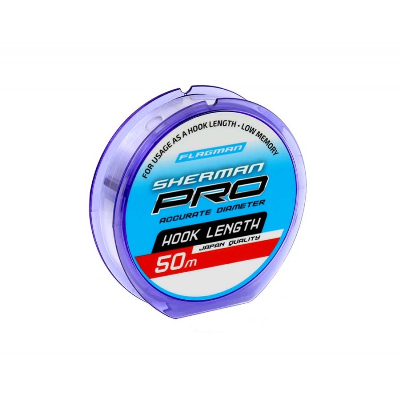 

Леска Flagman Sherman Pro Hook Length 50м 0,195мм, Прозрачный, SHPH