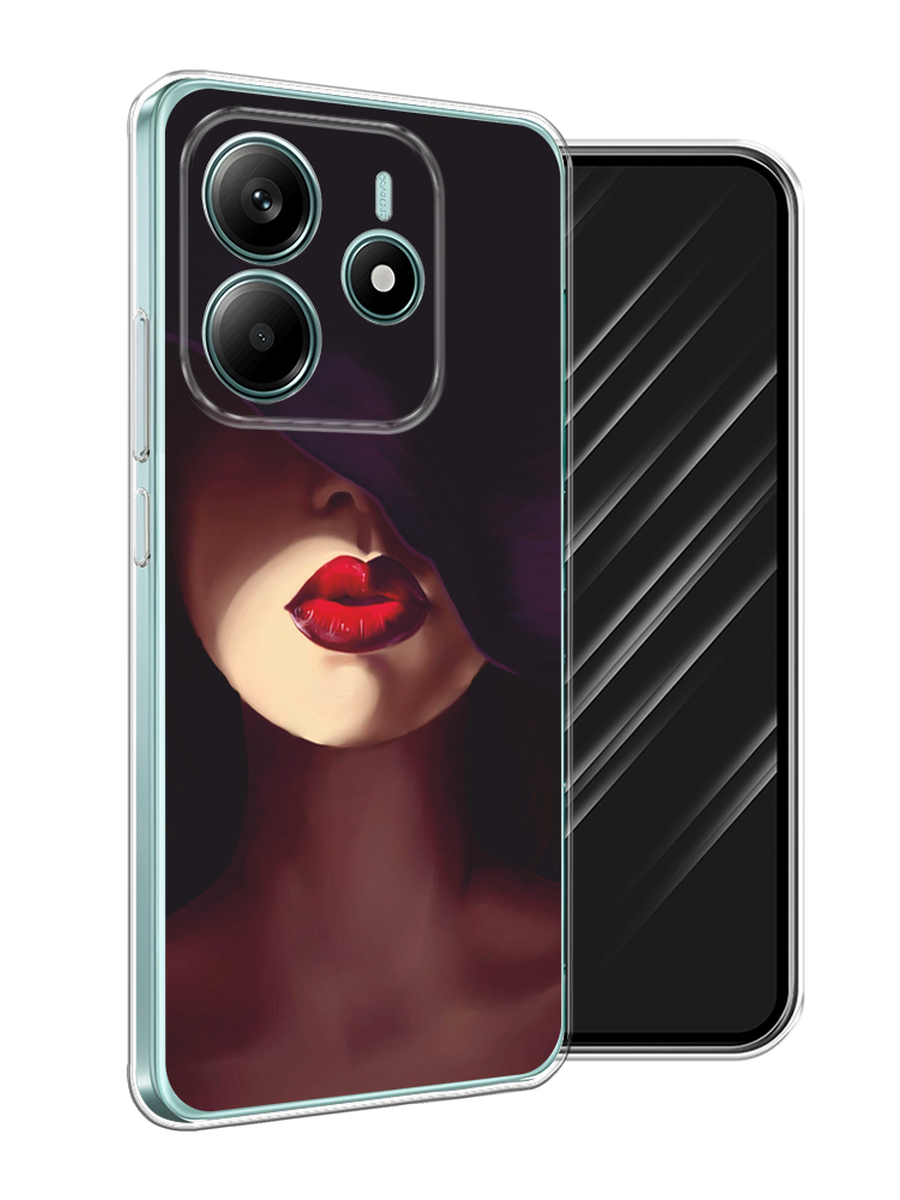 

Чехол Awog на Xiaomi Redmi Note 14 4G "Красные губы", Черный;бежевый;красный, 324150-1