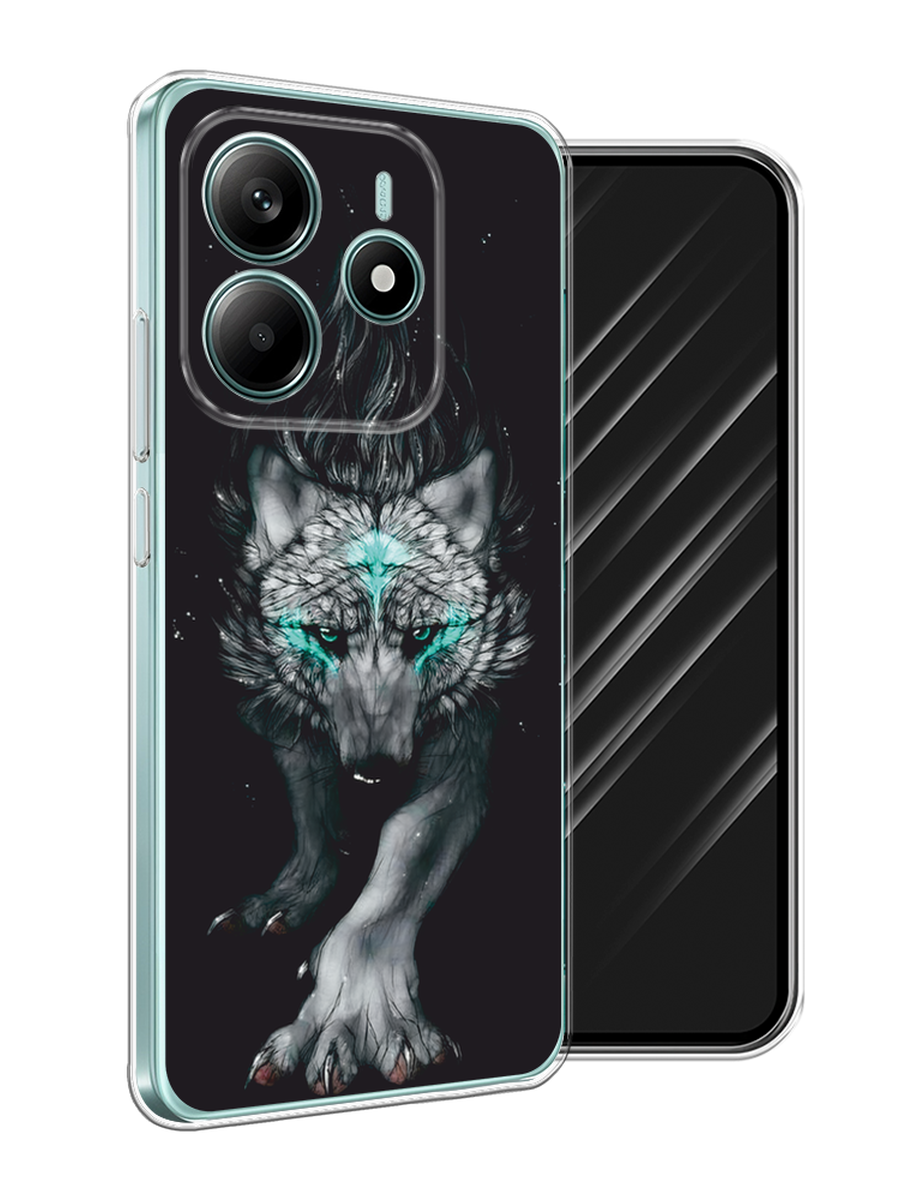 

Чехол Awog на Xiaomi Redmi Note 14 4G "Волшебный волк", Черный;серый, 324150-1
