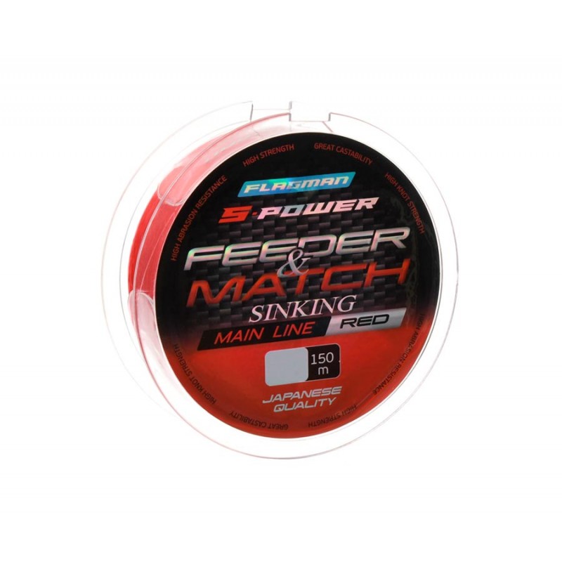 Леска Flagman S-Power FeederMatch Sinking Main Line 150м 030мм 350₽