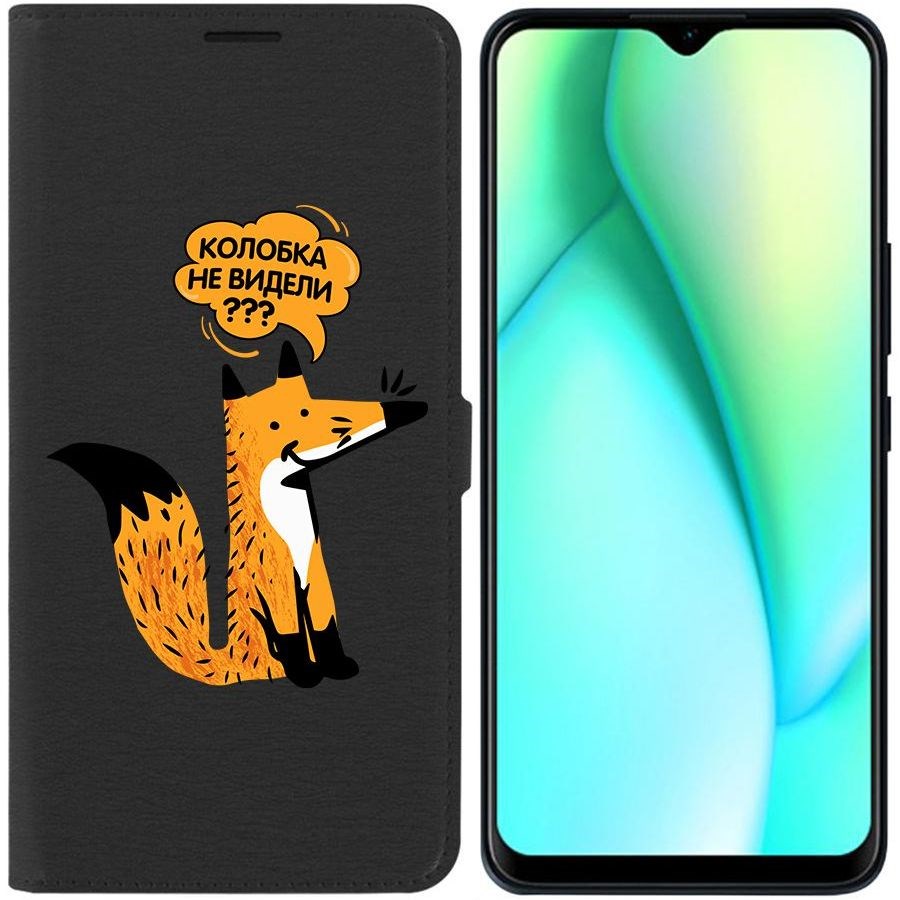 

Чехол-книжка Krutoff Eco Book для Itel Vision 3 Plus Лиса (черный)