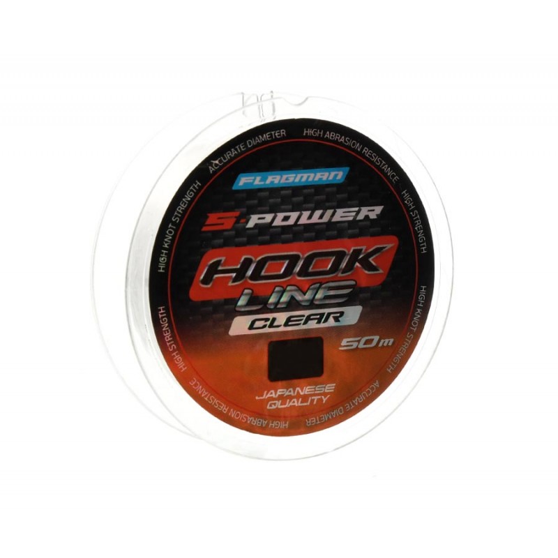 

Леска Flagman S-Power Hook Line 50м 0,14мм, Прозрачный, SPHL