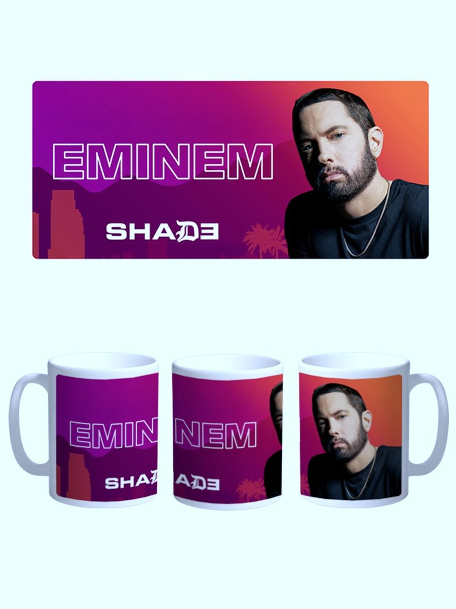 

Кружка Каждому Своё Эминем, Eminem, Рэпер 330 мл, CU-MZEM2-W/S