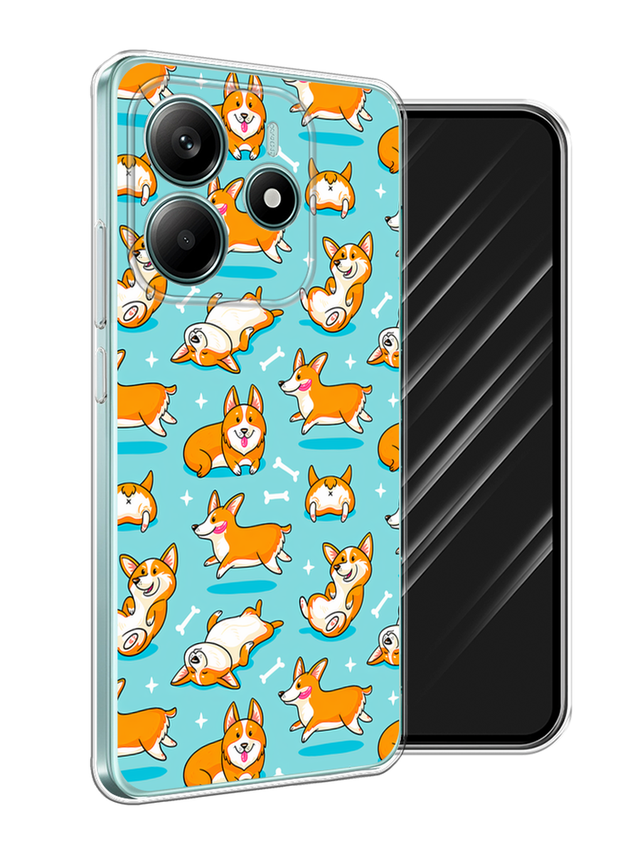 

Чехол Awog на Xiaomi Redmi Note 14 4G "Веселые корги", Коричневый, 324150-1