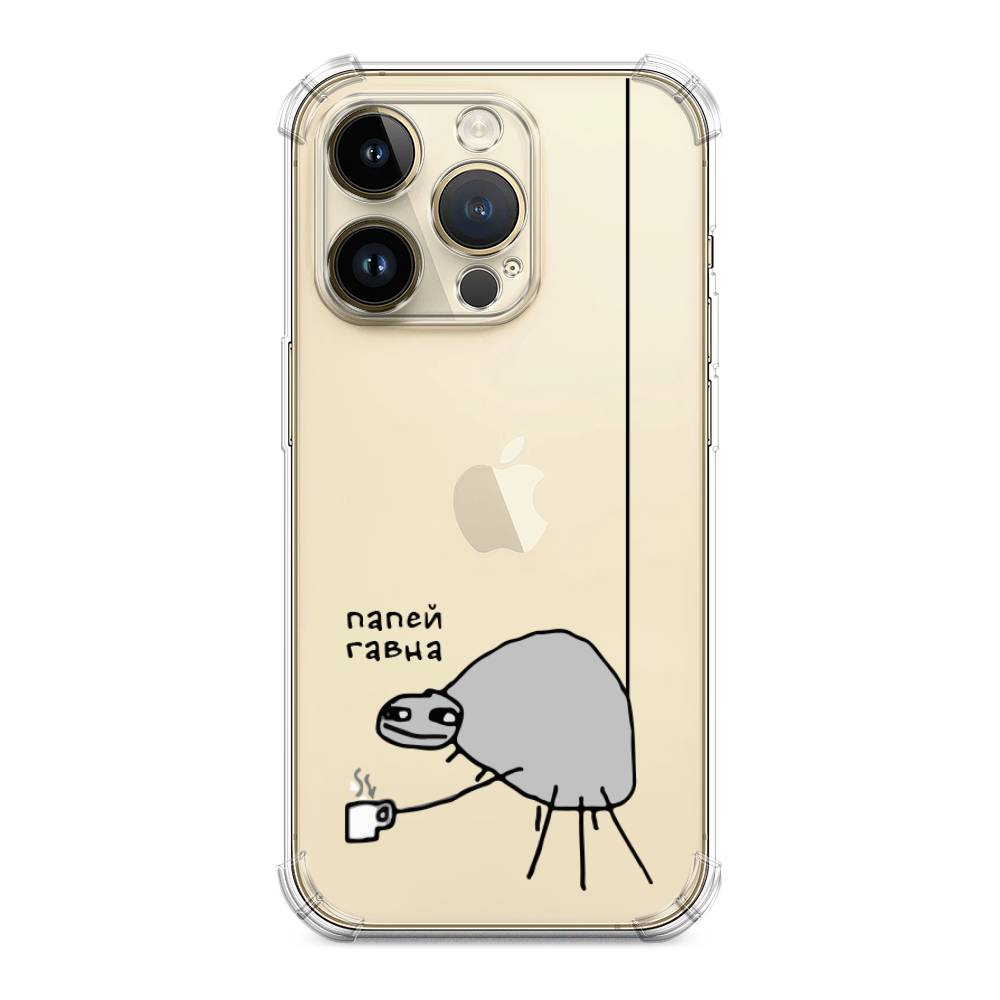 

Чехол Awog на Apple iPhone 14 Pro Max / Айфон 14 Про Макс "Павук", Серый;черный;прозрачный, 15051-1