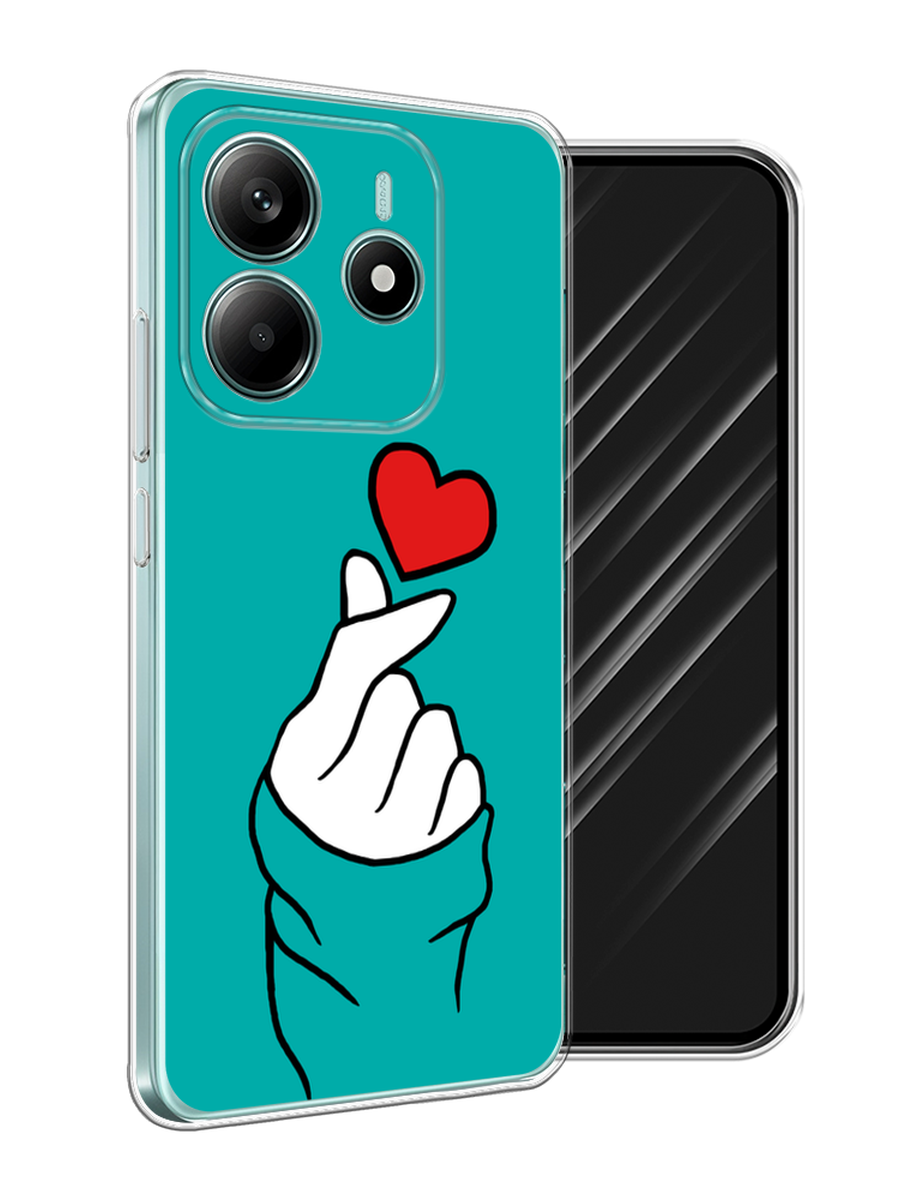 

Чехол Awog на Xiaomi Redmi Note 14 4G "Маленькое сердечко", Голубой;белый;красный, 324150-1