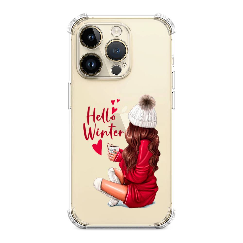 

Чехол Awog на Apple iPhone 14 Pro Max / Айфон 14 Про Макс "Hello winter", Красный;коричневый;белый, 15051-1