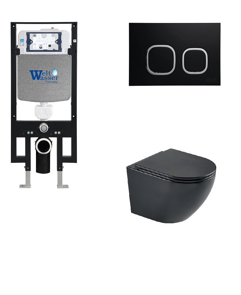 

Комплект унитаз с инсталляцией WeltWasser AMBERG 497 + HEIMBACH 043 MT-BL + AMBERG RD-BL