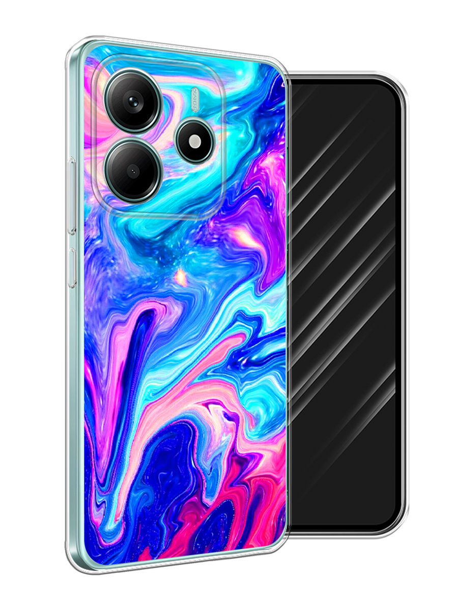 

Чехол Awog на Xiaomi Redmi Note 14 4G "Потеки краски", Розовый, 324150-1
