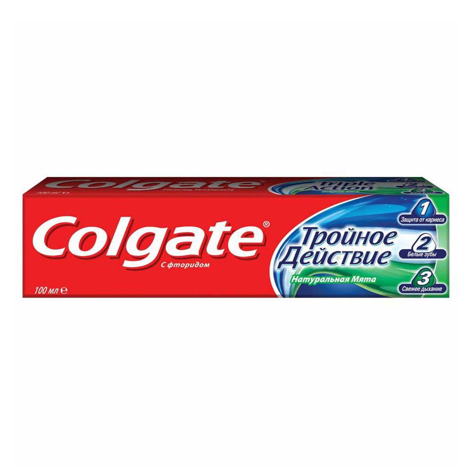 

Зубная паста Colgate Triple Action Натуральная мята 100 мл