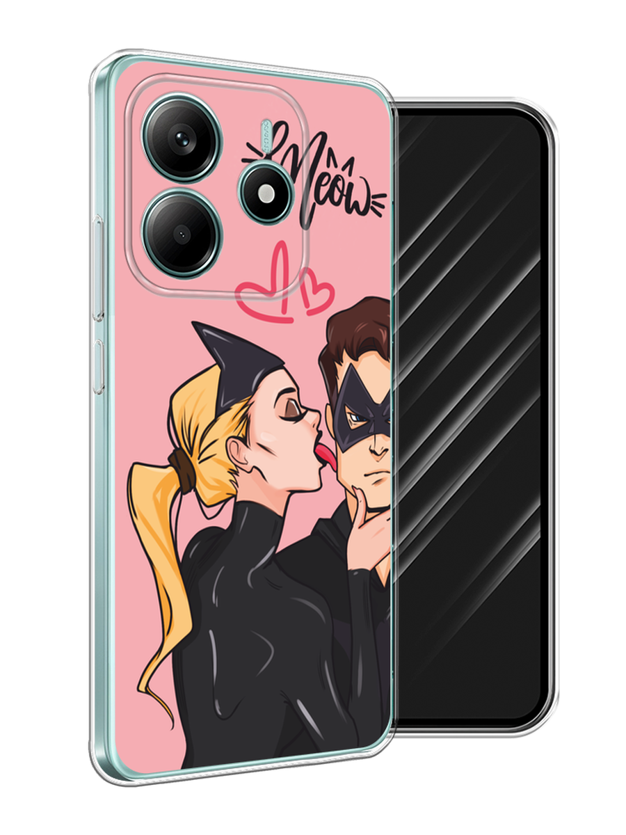 

Чехол Awog на Xiaomi Redmi Note 14 4G "Kiss of Cat Woman", Розовый;черный;бежевый, 324150-1
