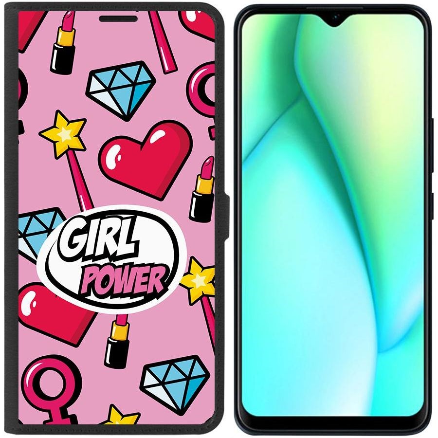 

Чехол-книжка Krutoff Eco Book для Itel Vision 3 Plus Girl Power (черный)