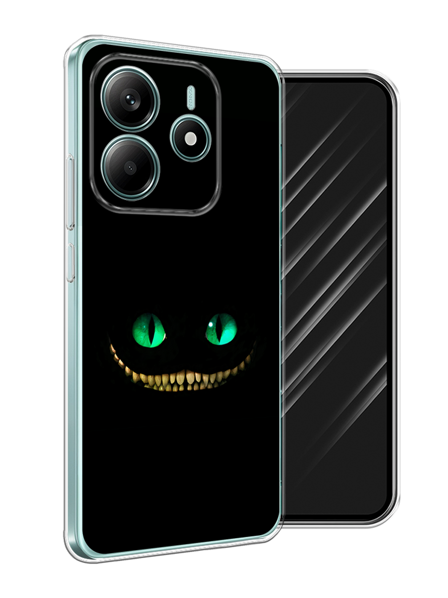 

Чехол Awog на Xiaomi Redmi Note 14 4G "Зеленоглазый чеширский кот", Черный, 324150-1