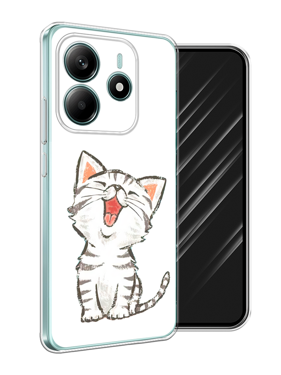 

Чехол Awog на Xiaomi Redmi Note 14 4G "Котенок рисованный", Серый;белый, 324150-1