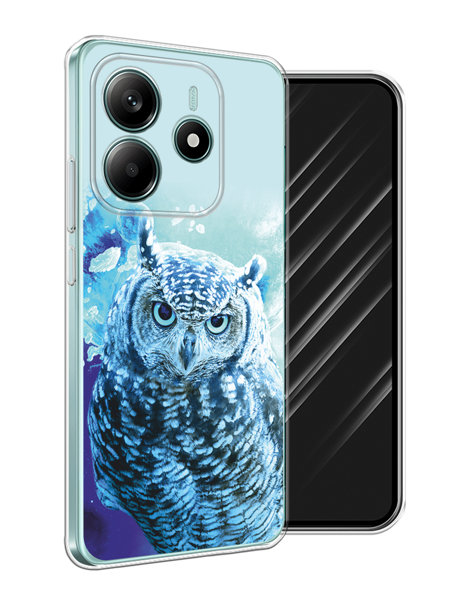 

Чехол Awog на Xiaomi Redmi Note 14 4G "Сова арт 7", Синий;голубой, 324150-1