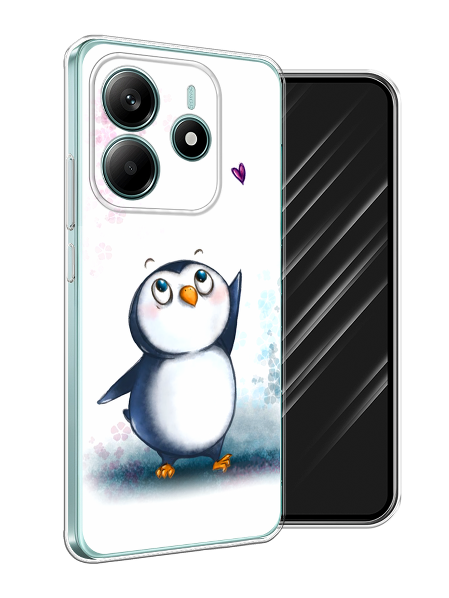 

Чехол Awog на Xiaomi Redmi Note 14 4G "Пингвин и сердечко", Белый, 324150-1
