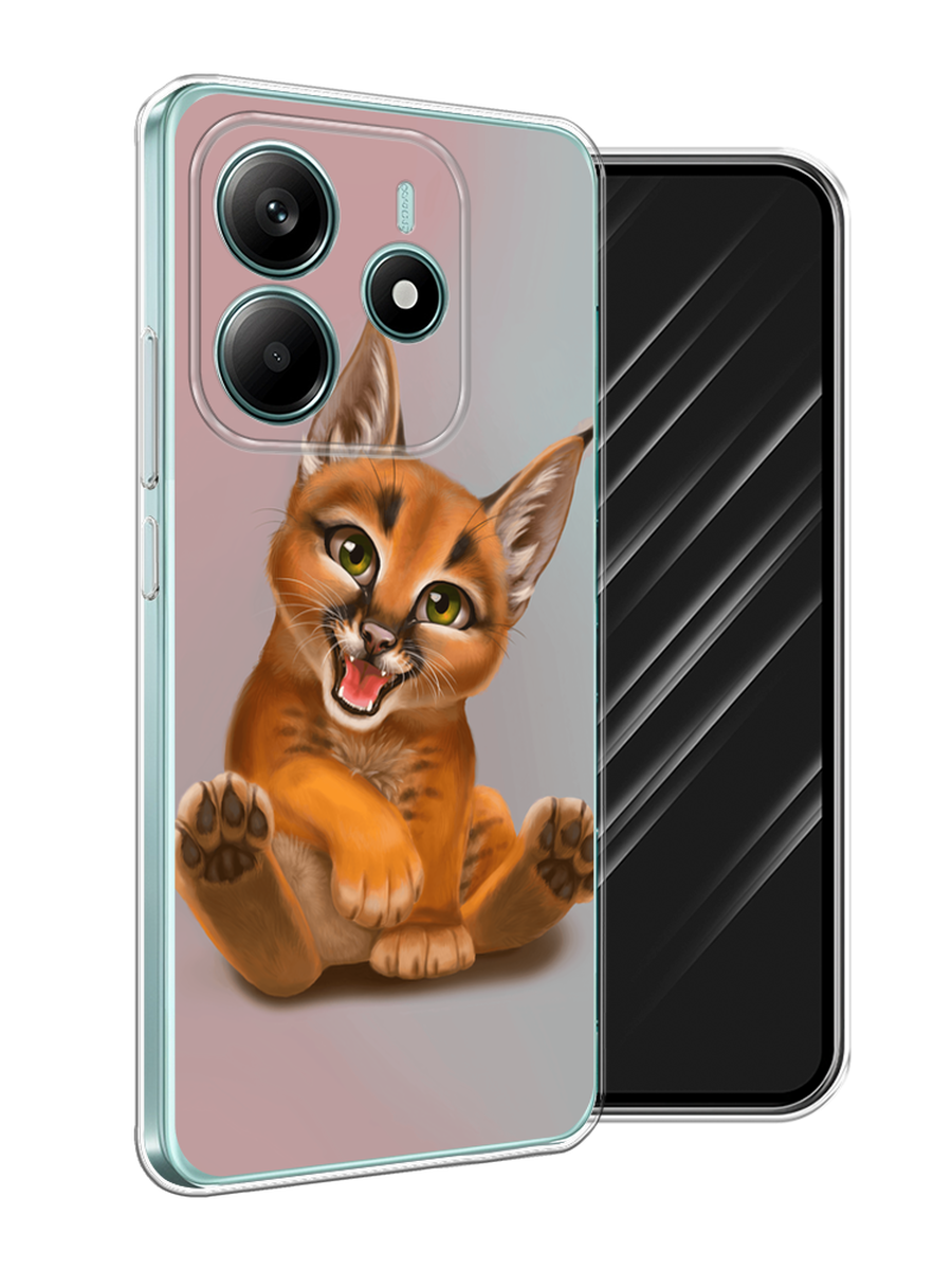 

Чехол Awog на Xiaomi Redmi Note 14 4G "Малыш рыси", Оранжевый;серый, 324150-1