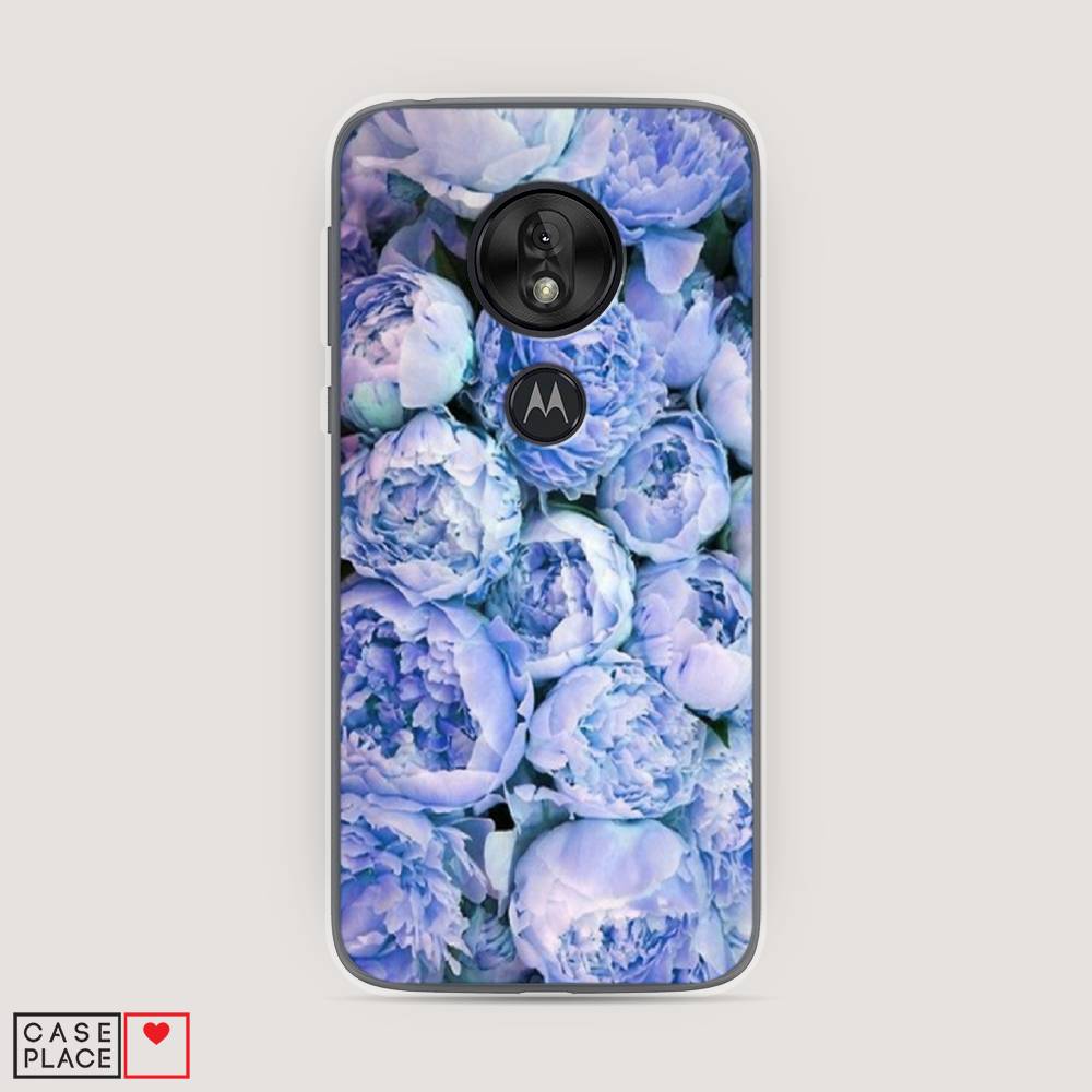 

Чехол Awog на Motorola Moto G7 Play / Моторола Мото G7 Play "Пионы голубые", Разноцветный, 241250-8