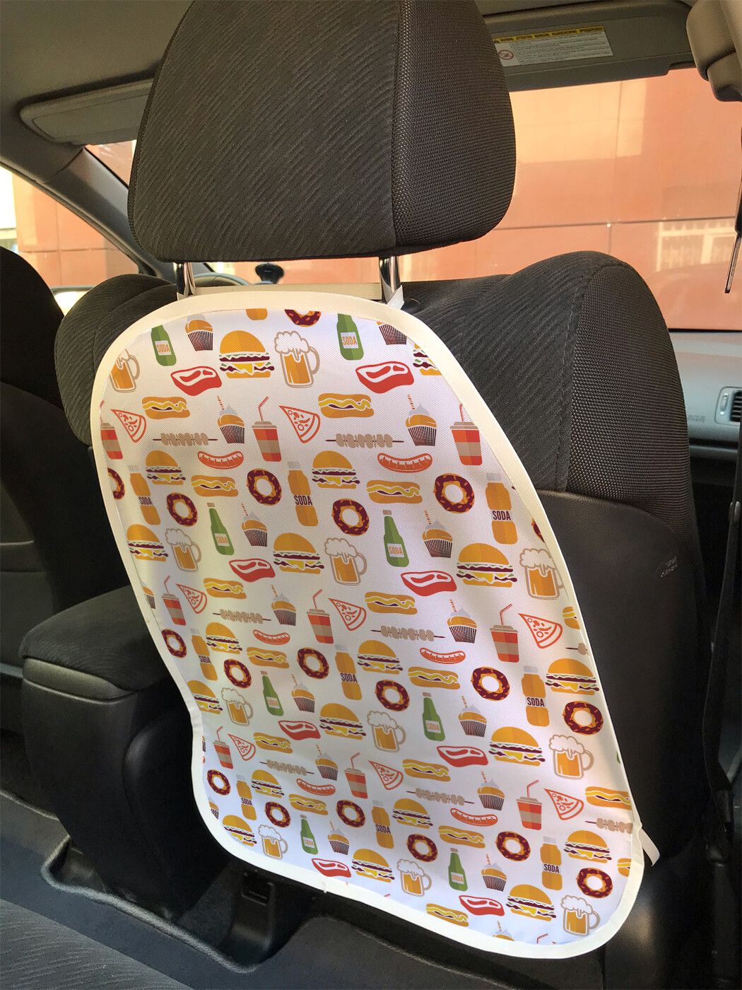 

Накидка на спинку сиденья JoyArty Продукты фаст фуда, 45х62, Продукты фаст фуда