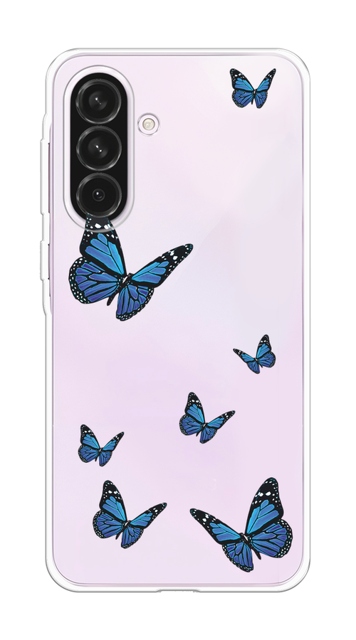 

Чехол на Samsung Galaxy A56 5G "Blue butterflies", Синий;черный, 2110850-1