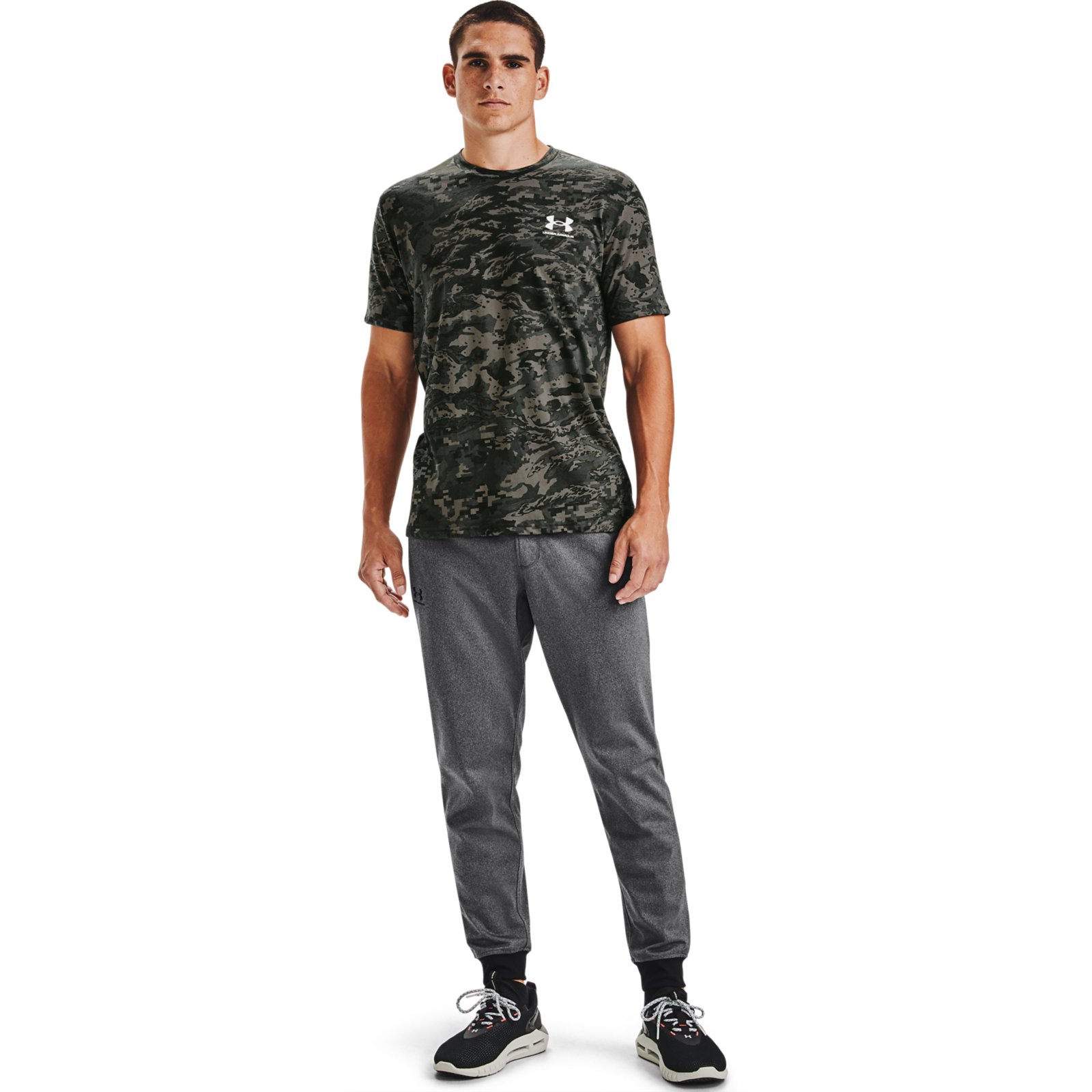 фото Футболка мужская abc camo ss tee under armour зеленая 3xl