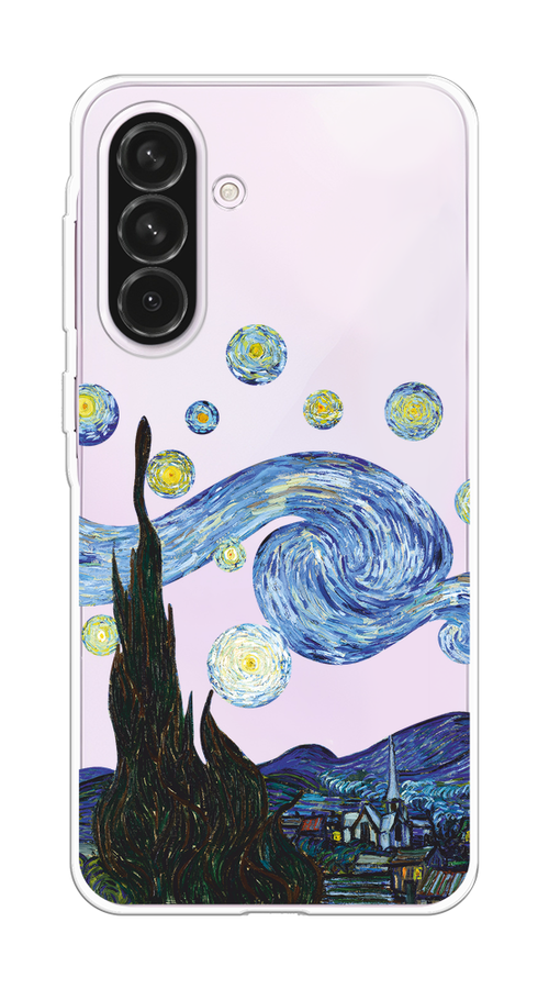 

Чехол на Samsung Galaxy A56 5G "Ночь Ван Гога", Голубой;синий;черный, 2110850-1