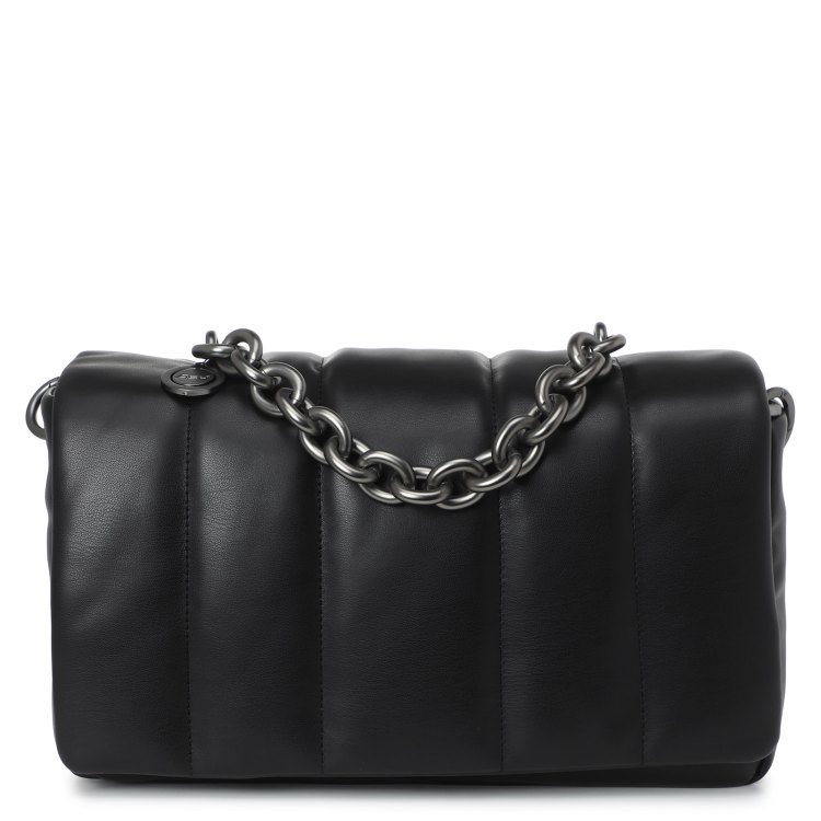 

Сумка женская Ash FLORA PADDED BIS FLAP BAG черная, Черный, FLORA PADDED BIS FLAP BAG