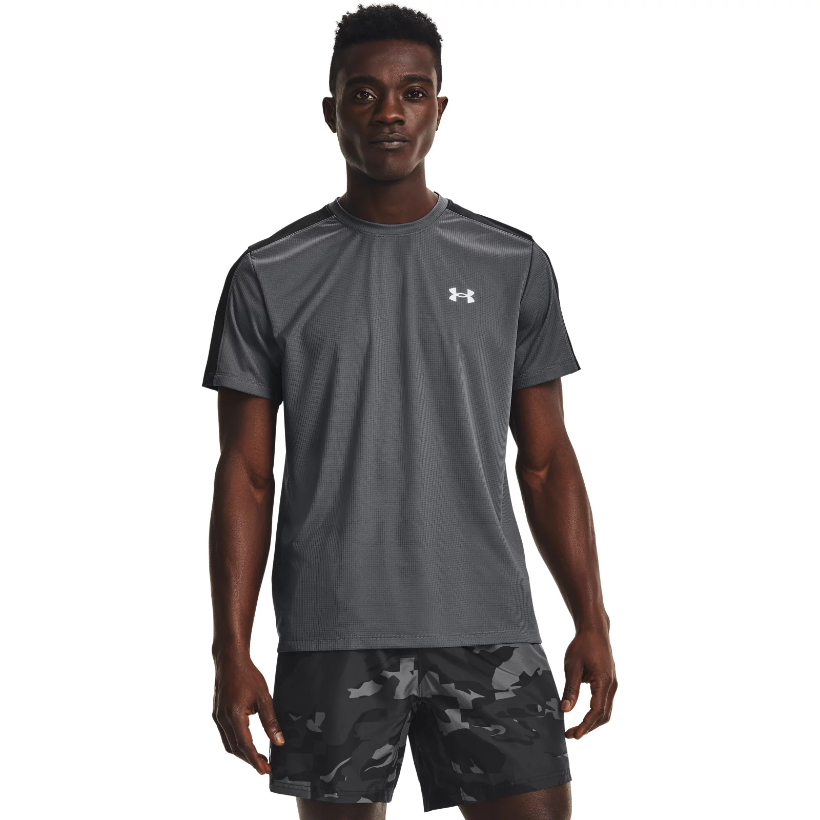 фото Футболка мужская speed stride ss tee under armour серая s/m