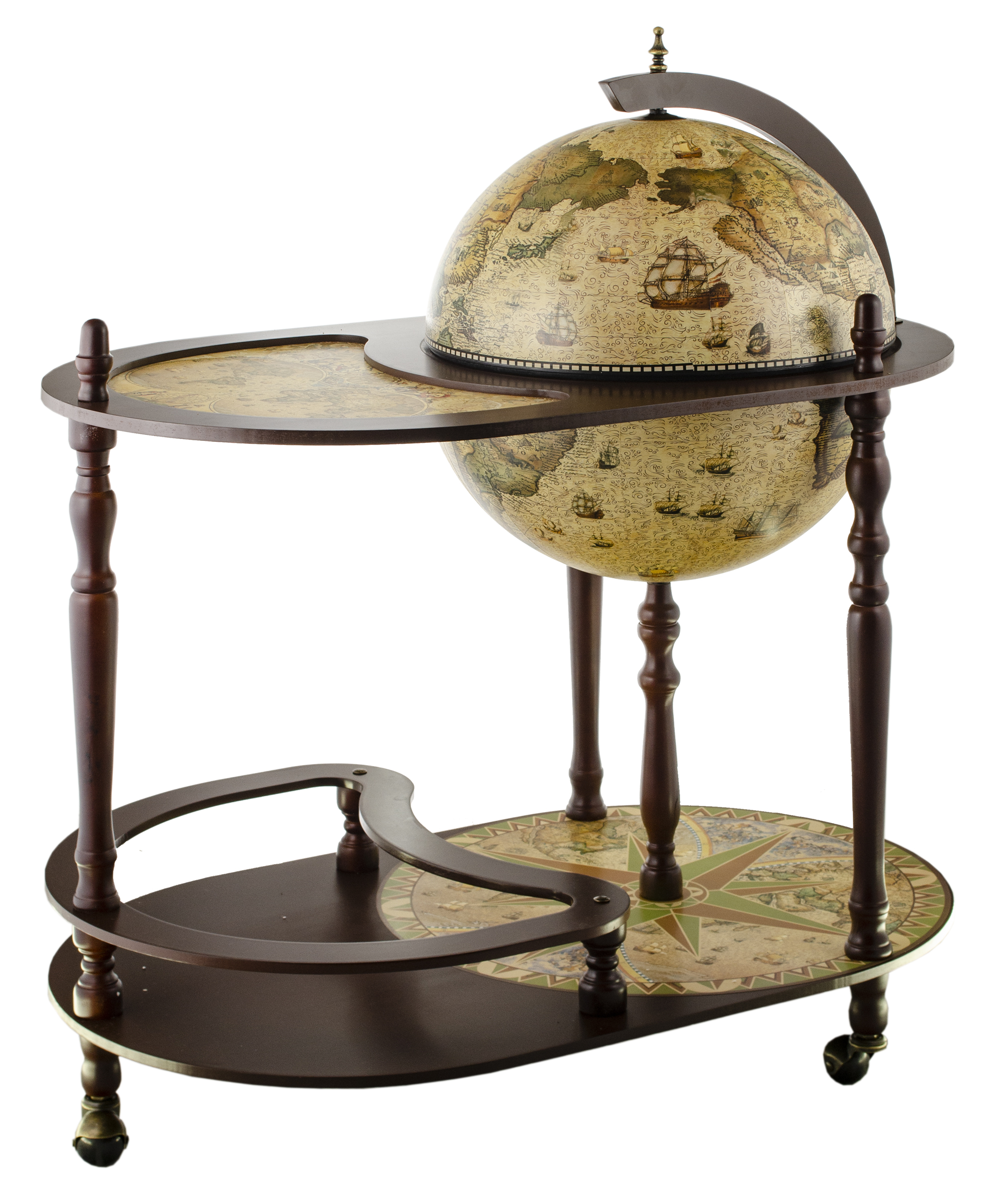 Глобус-бар напольный со столом Ptolemaeus, сфера 40 см