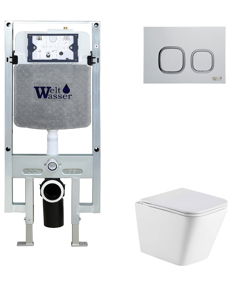 

Комплект унитаз с инсталляцией WeltWasser AMBERG 497 ST + GELBACH 043 MT-WT + AMBERG RD-WT