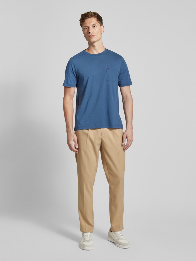 

Футболка мужская Tommy Hilfiger MW0MW36220 синяя S, Синий, MW0MW36220