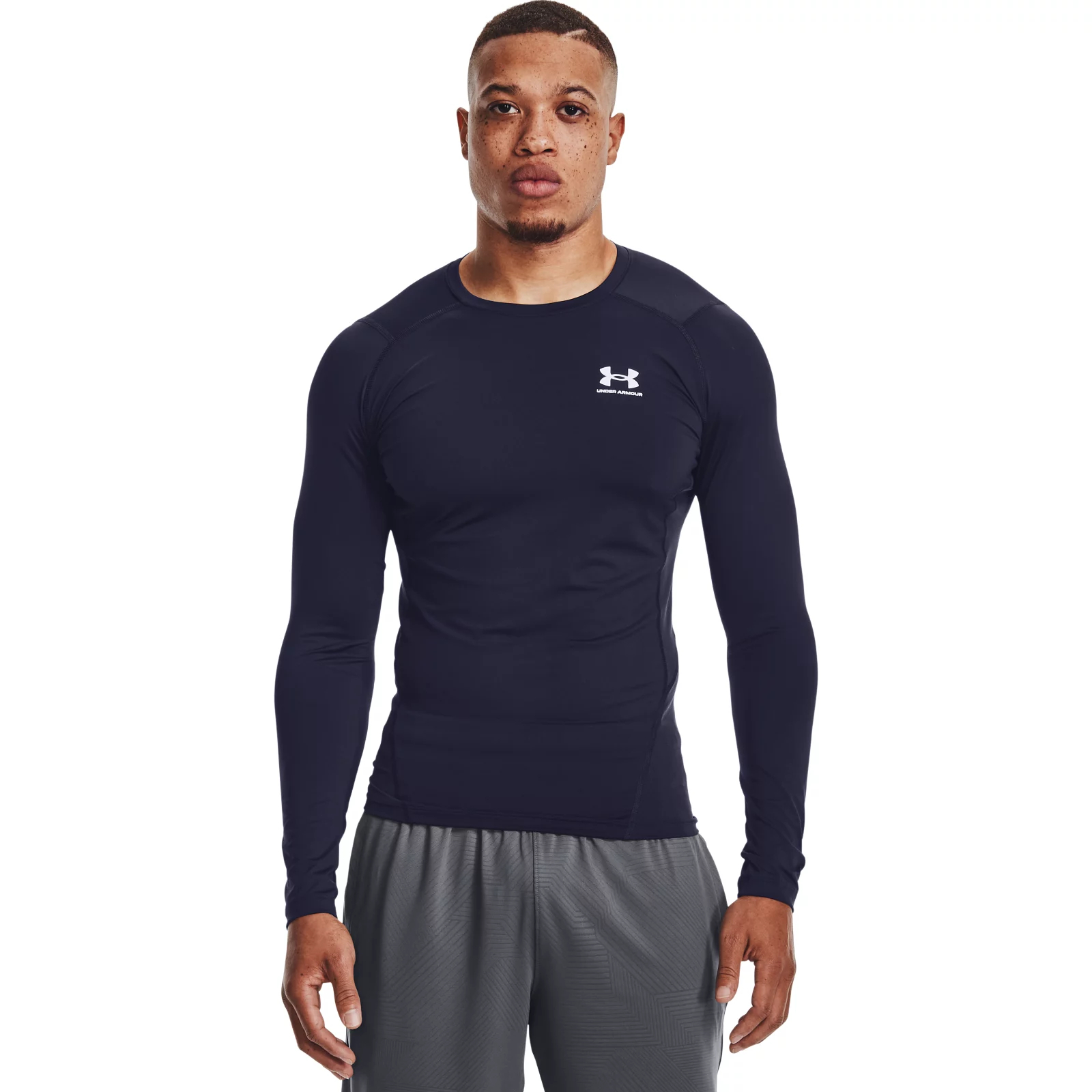 фото Лонгслив мужской hg comp ls tee under armour синий s/m