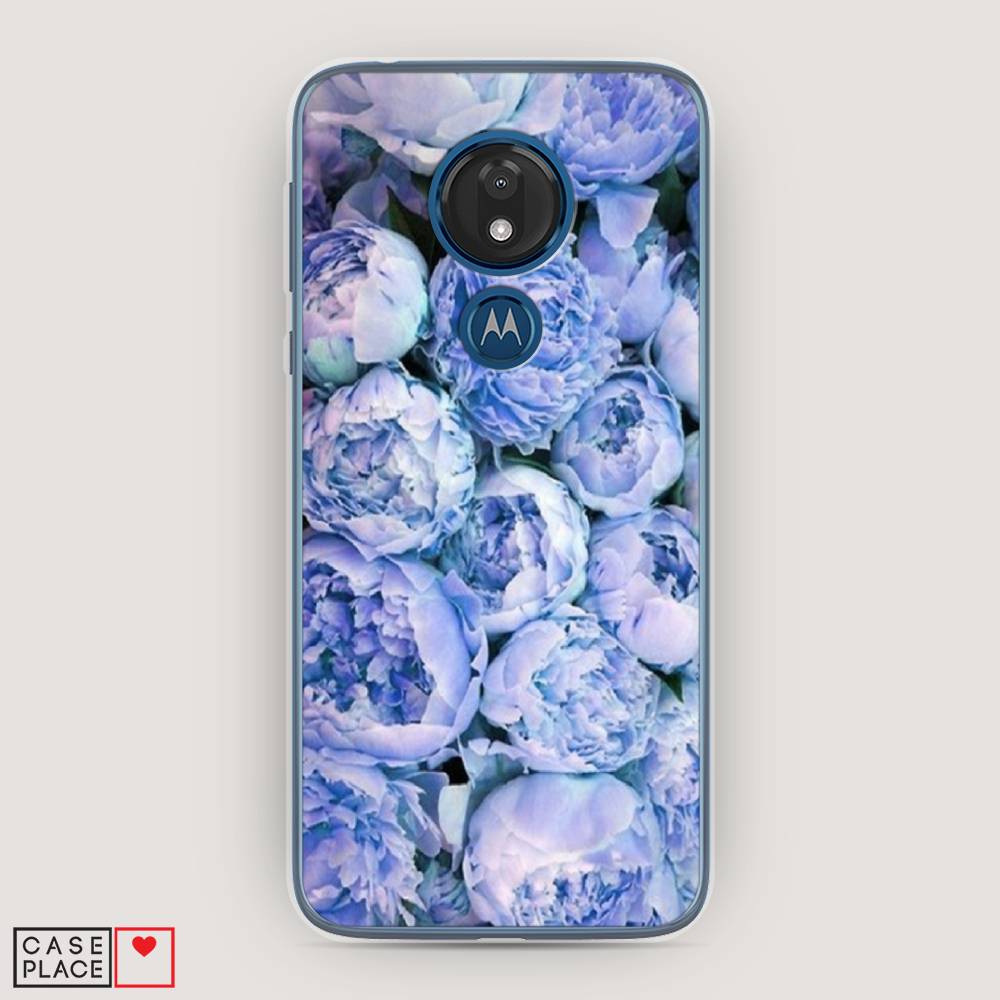 

Чехол Awog на Motorola Moto G7 / Моторола Мото G7 "Пионы голубые", Разноцветный, 241150-8
