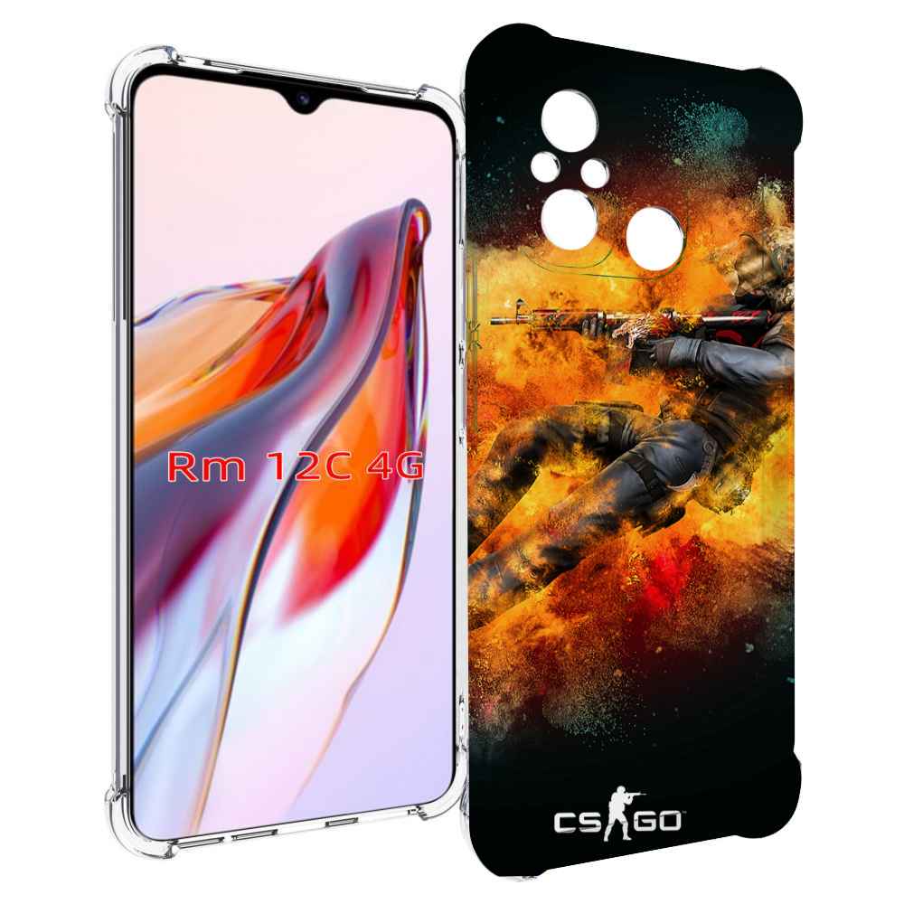 

Чехол MyPads CS-go Контр-террорист для Xiaomi Redmi 12C / Poco C55, Прозрачный, Tocco