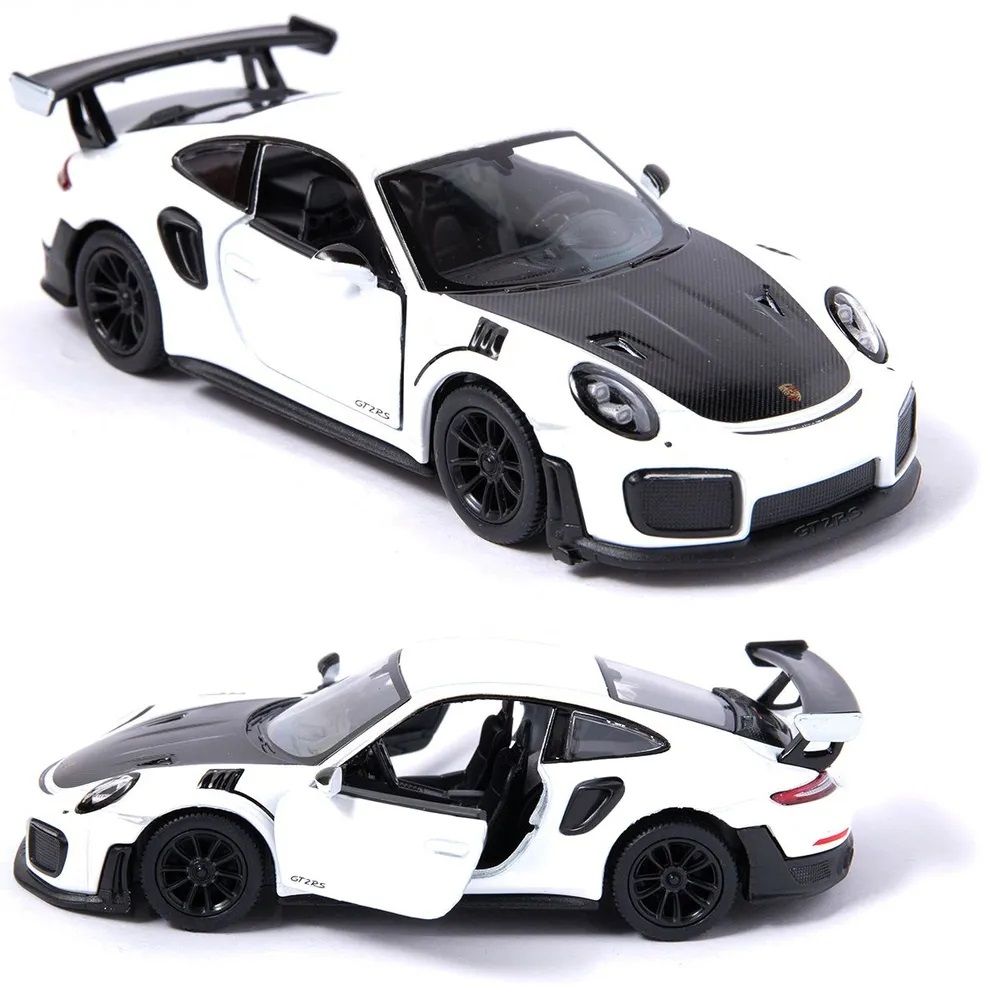 

Модель машины Kinsmart КТ5408, 3 Porsche 911 GT2 RS 1:36 белая инерц, Белый, 54083