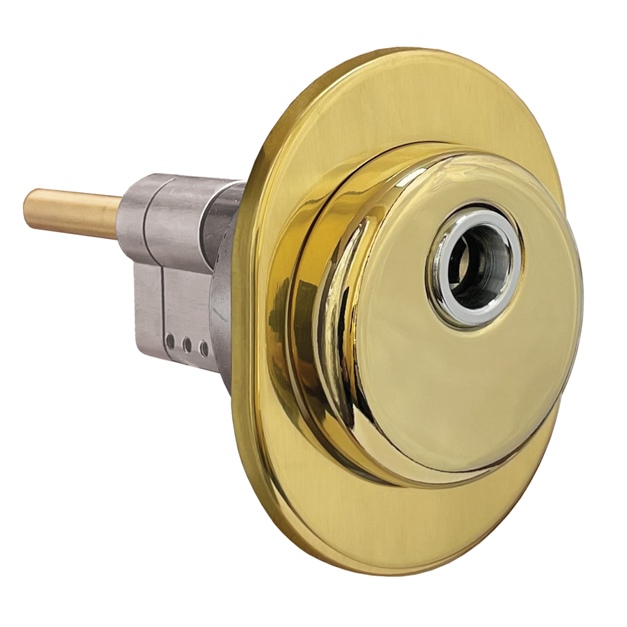 Цилиндр MOTTURA 3D KEY ключ/шток 87 мм. (56+31Ш) PVD (латунь), 2344-010 цилиндр замка mottura project ключ шток 102 мм 71 31ш