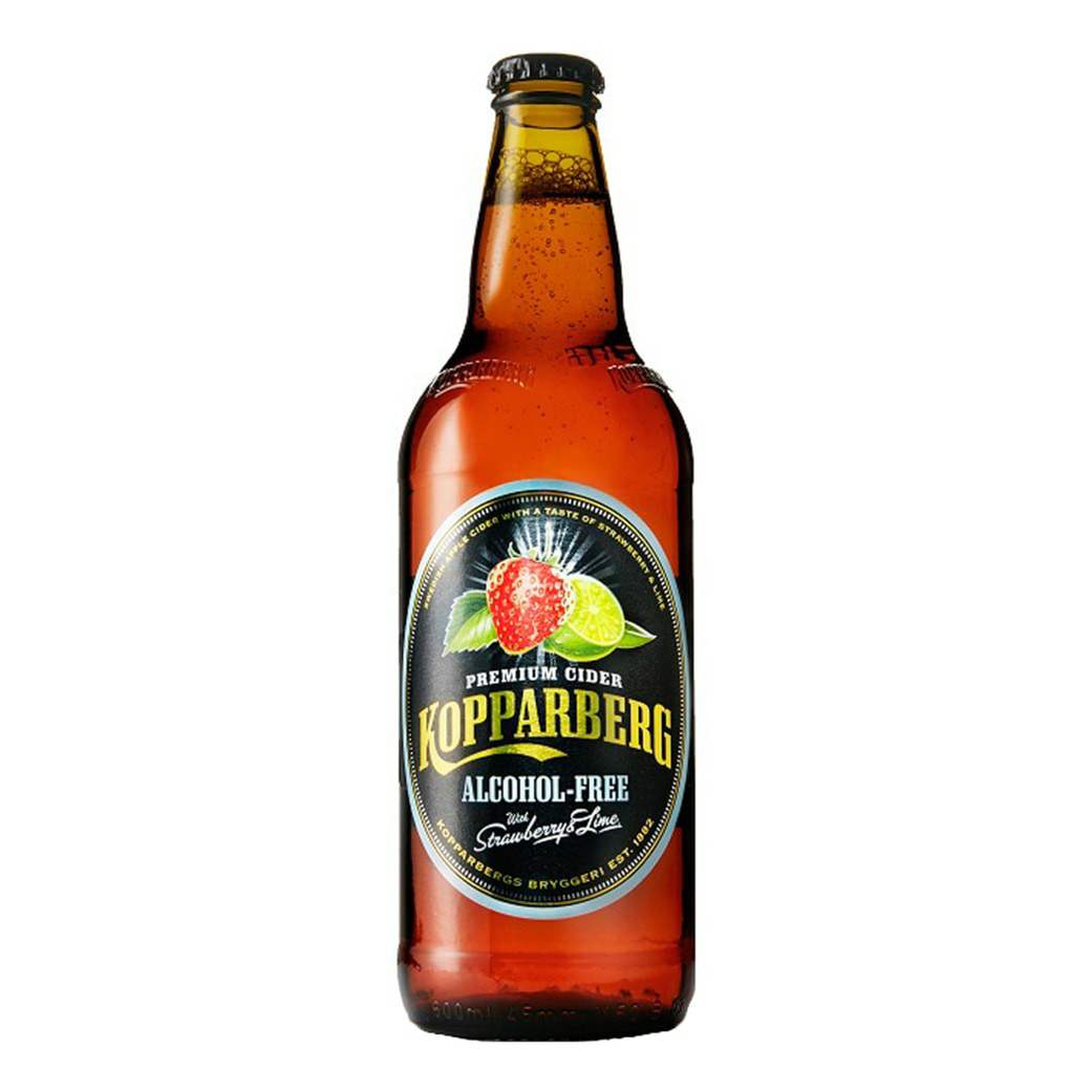 

Газированный напиток Kopparberg Сидр клубника-лайм безалкогольный 0,5 л