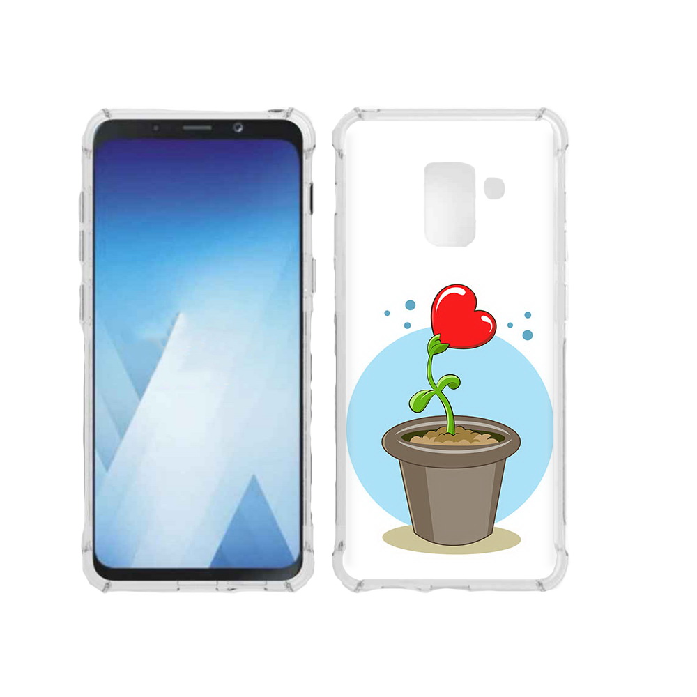 

Чехол MyPads Tocco для Samsung Galaxy A5 (2018) Растение любви 14 февраля, Прозрачный, Tocco