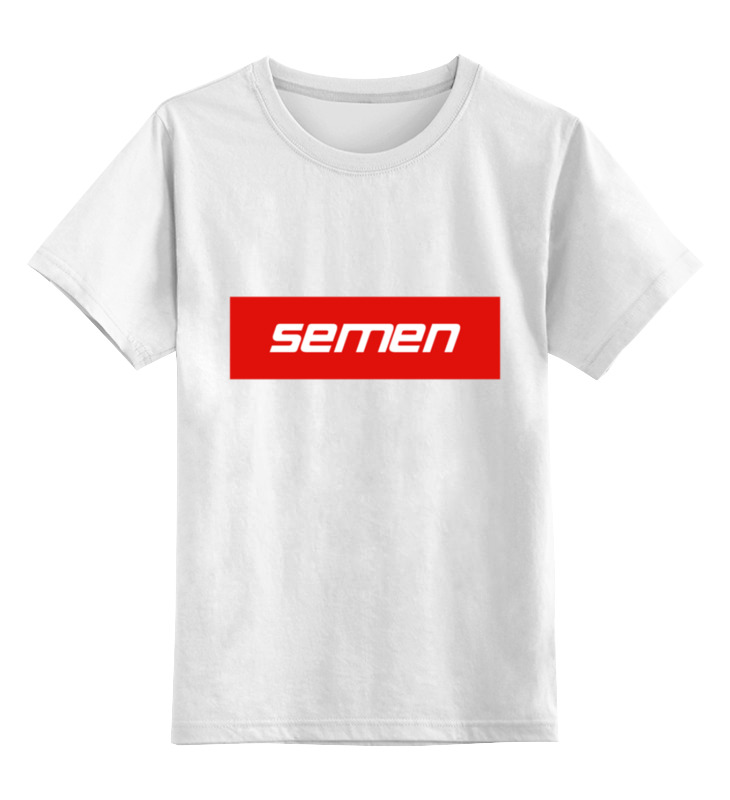 

Футболка детская Printio Semen цв. белый р. 104, Semen